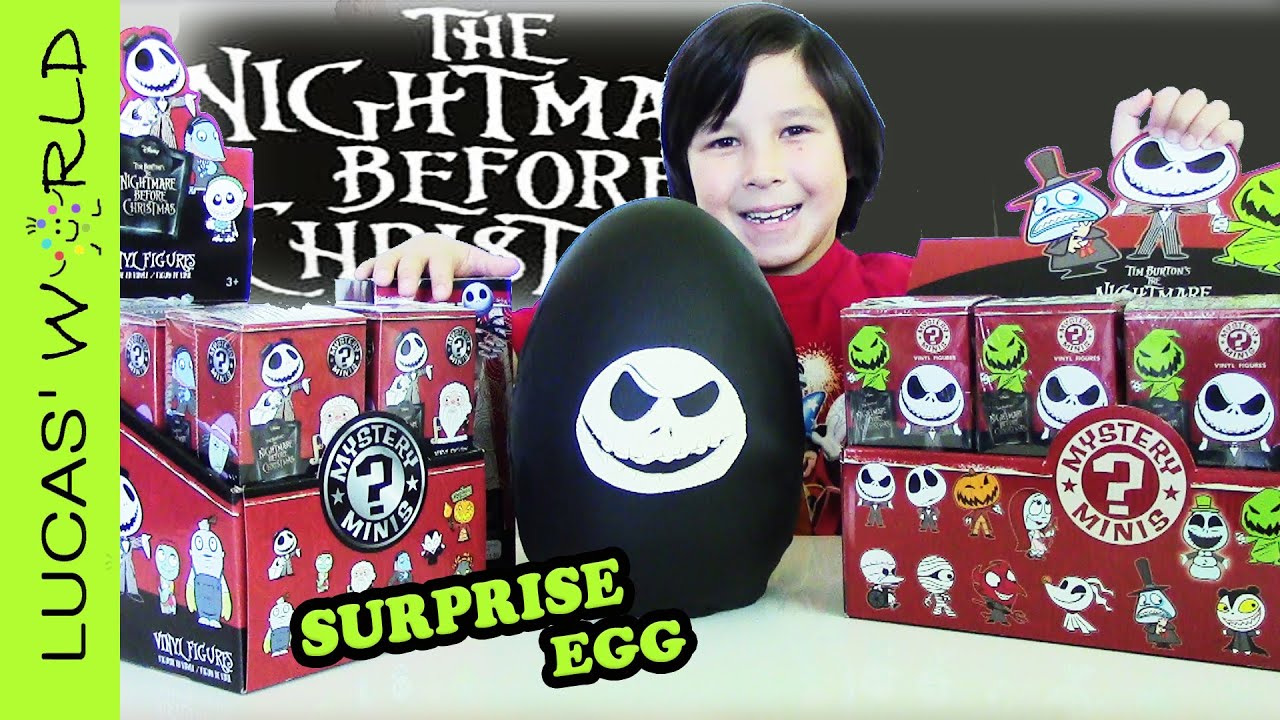 Jack Skellington The Nightmare Before Christmas GIANT PLAY-DOH SURPRISE EGG & FUNKO Mystery Minis
