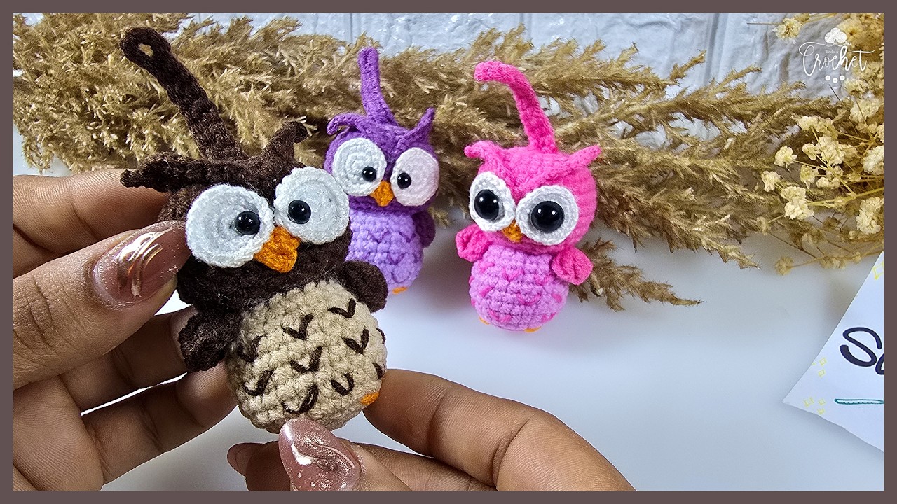 🦉🧶 Búho Amigurumi Llaverito tejido a Crochet | Tutorial Paso a Paso