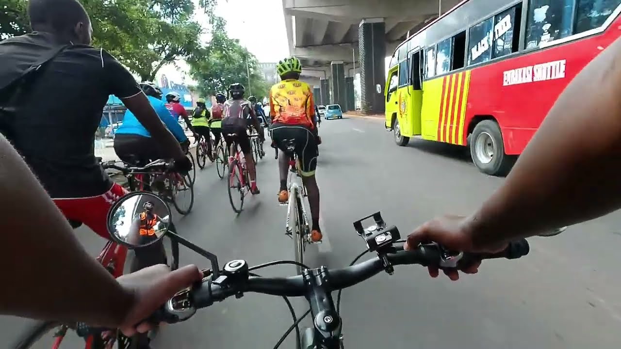 Critical Mass Group Cycling Ride Nov 2023 (Part 1 of 3) Nairobi Kenya Africa CBD