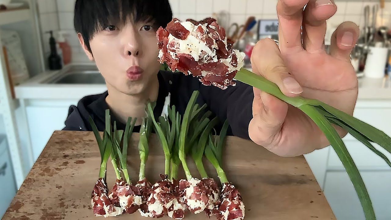 해외에서 유행하는 대파 크림치즈 베이컨? 나는 풋마늘로 간다.