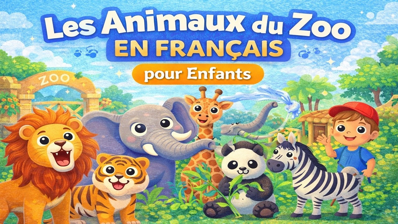 Les Animaux du Zoo en Français 🦁 | Apprendre les Animaux pour Enfants