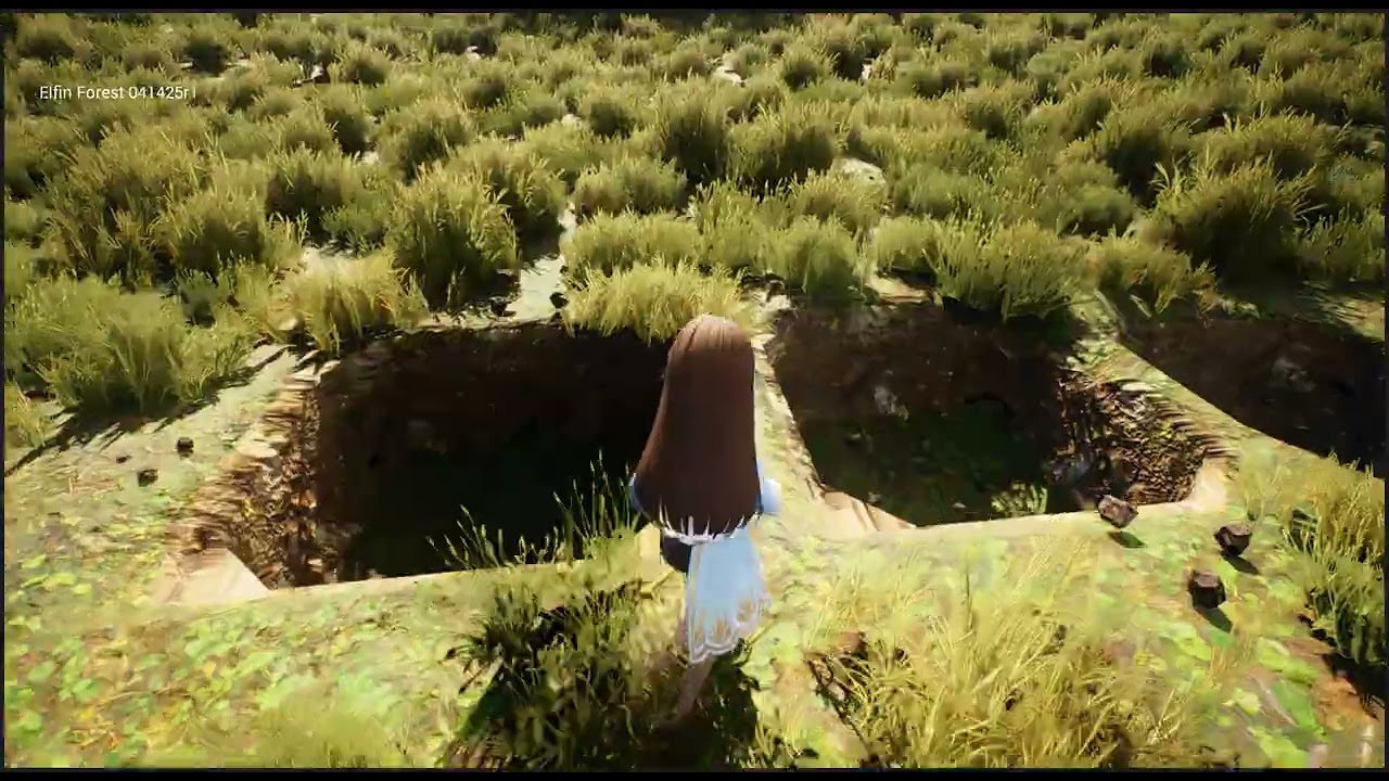 Terrain Destruction and Generation in my Anime-themed Survival Sandbox Game - Elfin Forest #1
