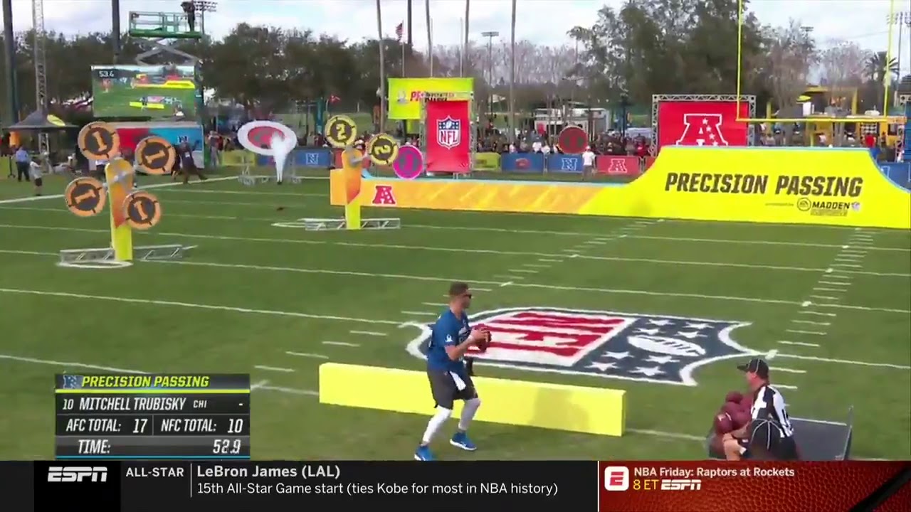Presicion passing | The best  #ProBowlSkills Mitchell Trubisky