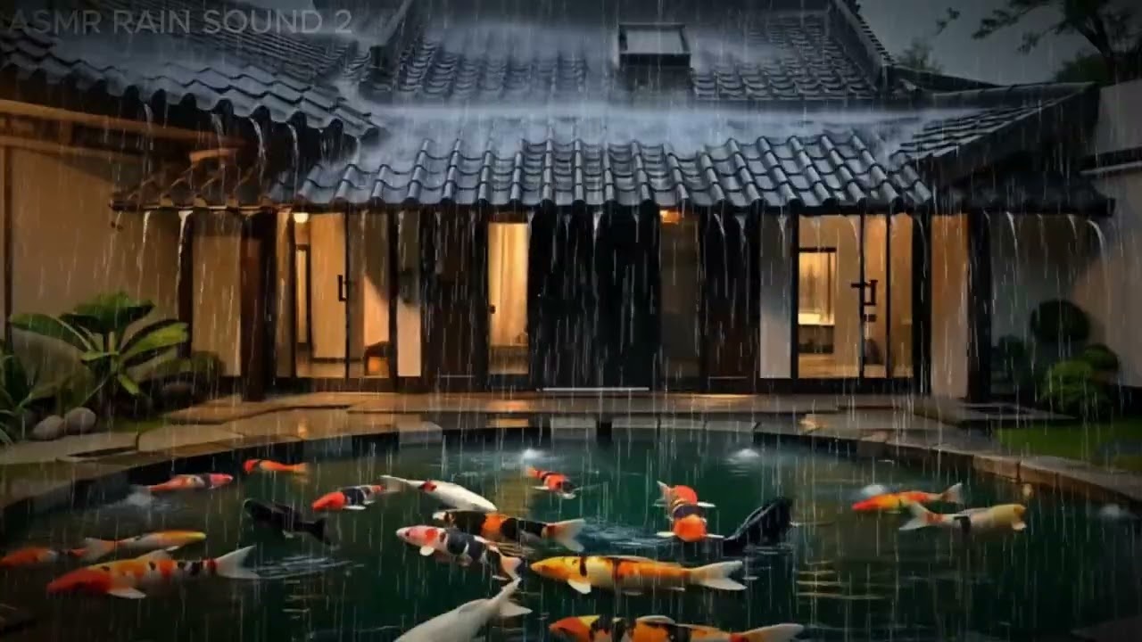8 Hours Rain Sounds for Sleep | Black Screen ASMR