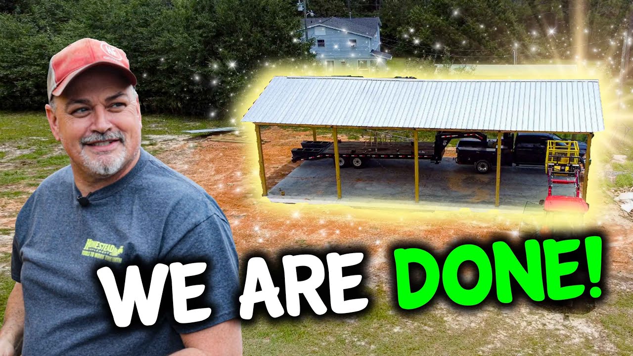 We put a METAL ROOF on our POLE BARN!