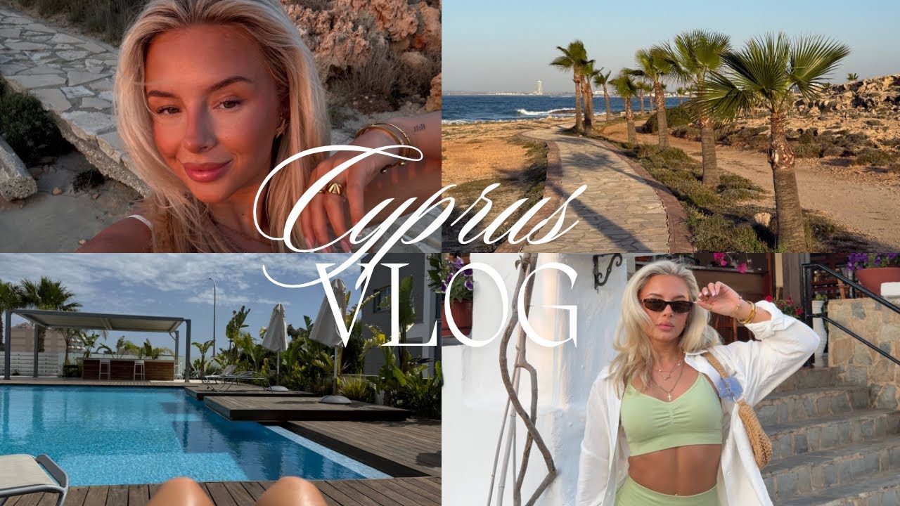 CYPRUS VLOG with gym king women’s! my first campaign shoot, travelling alone!