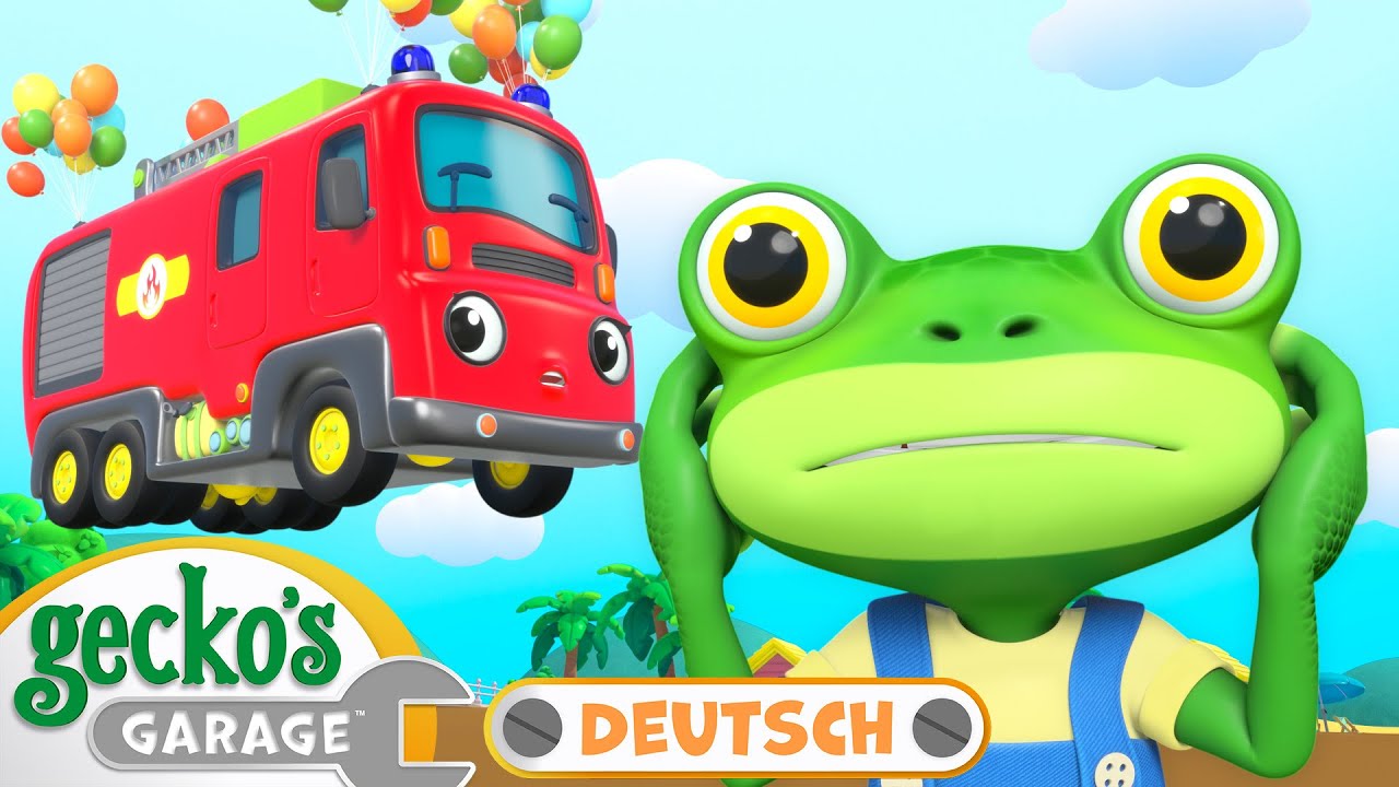 Fliegendes Feuerwehrauto am Strand | 90-minütige Zusammenstellung｜Geckos Garage Deutsch für Kinder
