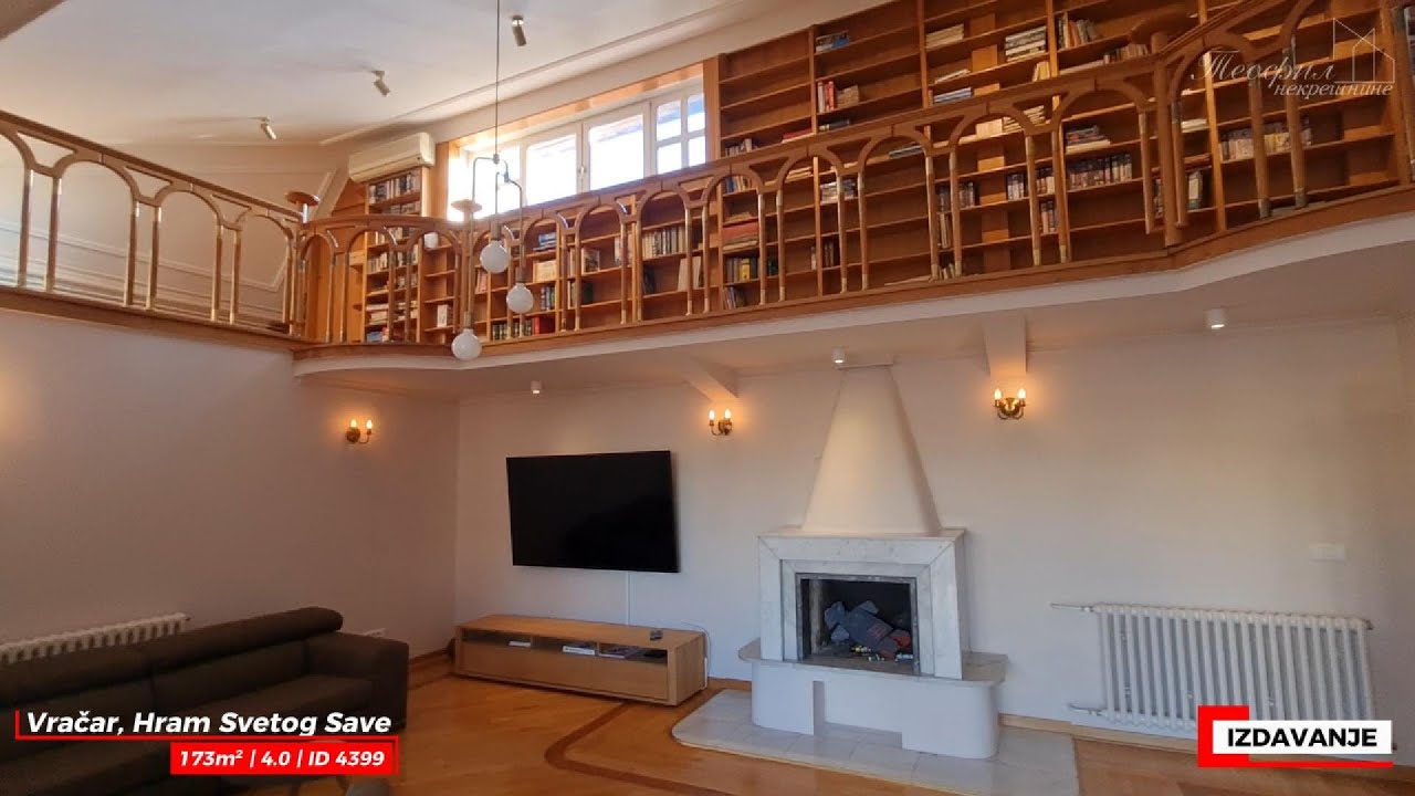 Izdavanje: Luksuzan Dupleks - Vračar, Hram Svetog Save | 173 m² | ID 4399