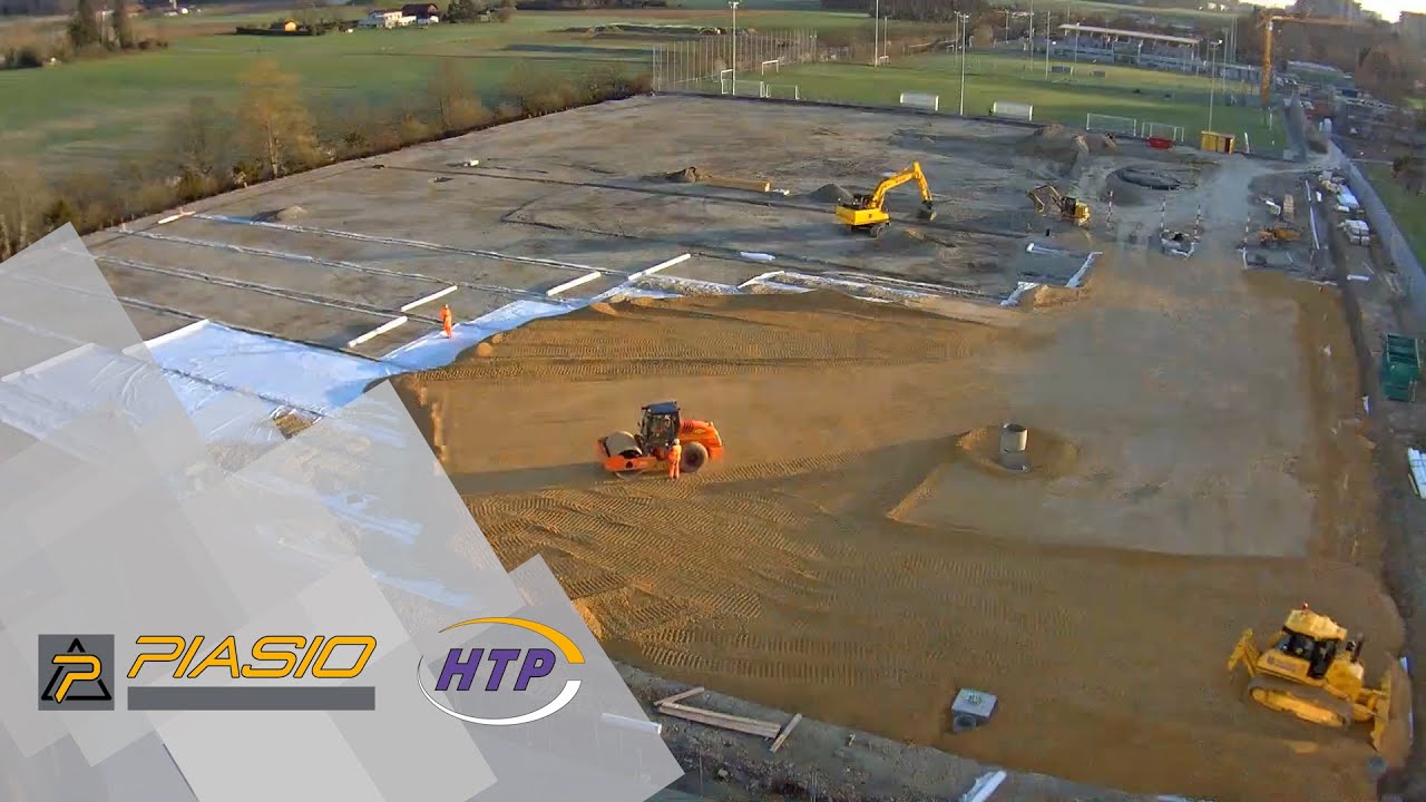 2021 - PIASIO HTP - CRÉATION STADE SYNTHÉTIQUE EN TIME LAPS - GENÈVE MEYRIN