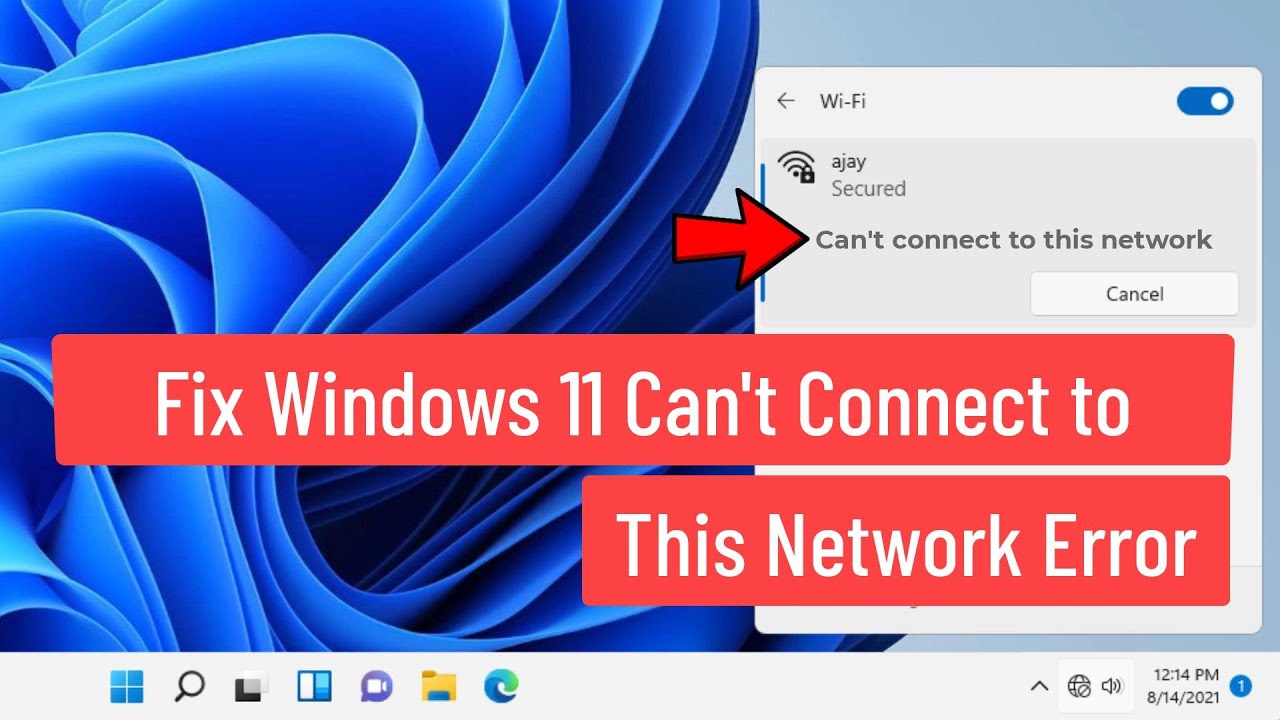 Исправление ошибки «Не удаётся подключиться к этой сети» в Windows 11 (решено)