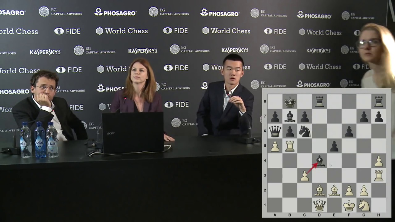 Round 1. Press conference with Levon Aronian and Ding Liren