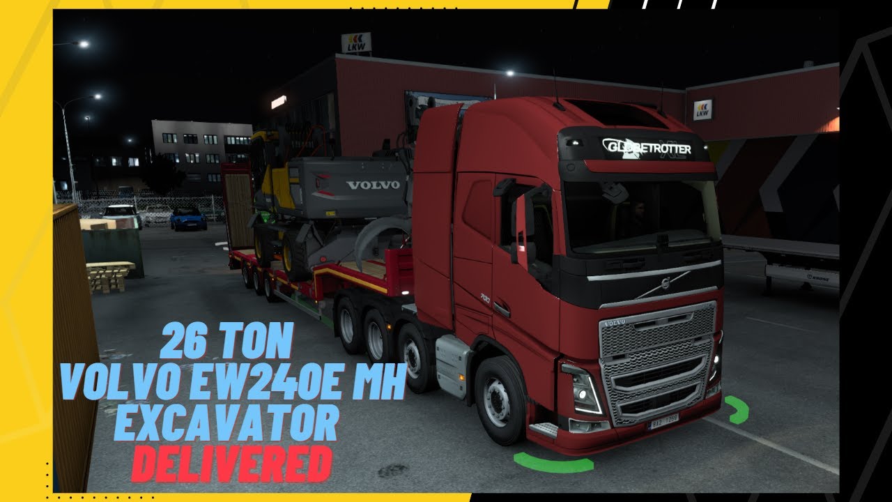 26 Ton Volvo EW240E MH Excavator | Euro Truck Simulator 2 | Ostrava (CZ) to Graz (A)