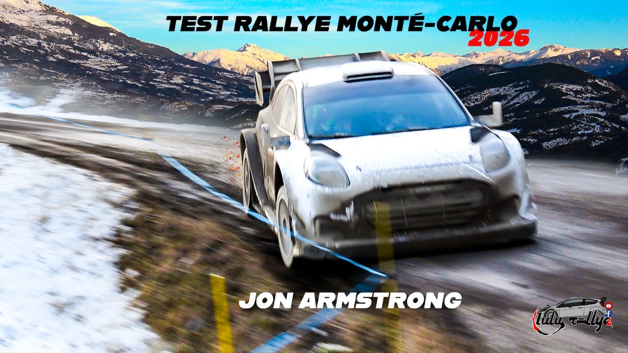 TEST RALLYE MONTÉ-CARLO 2026 | JON ARMSTRONG FIRST RALLY1 CAR DRIVE