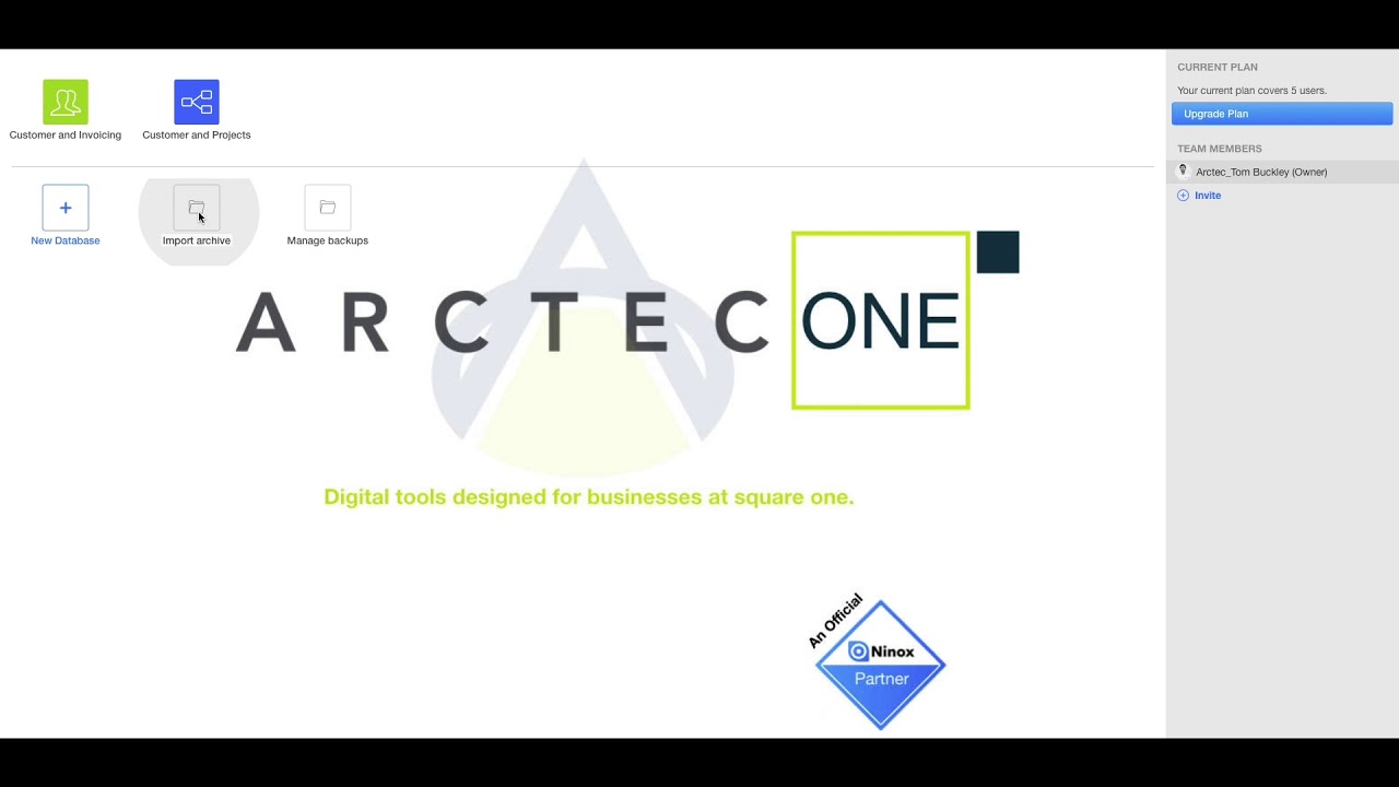 How to: Import and Backup Ninox Databases