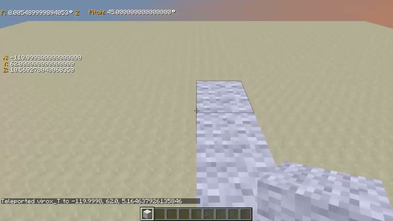 Java Bridge | Sprint bridge using bug of placing blocks on non-visible sides