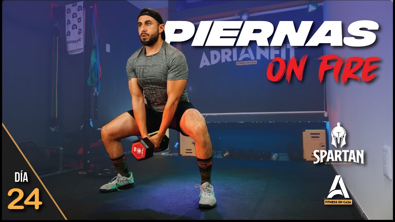 Rutina de Piernas en Casa🔥¡Crecimiento Máximo! ✅  Spartan día 24