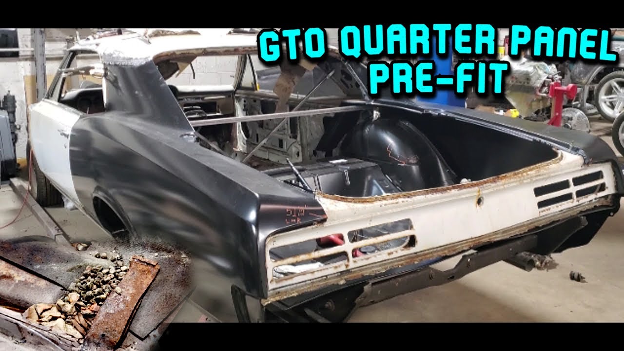 1967 GTO  Quarter Panel Pre Fit & BONDO MESS!!