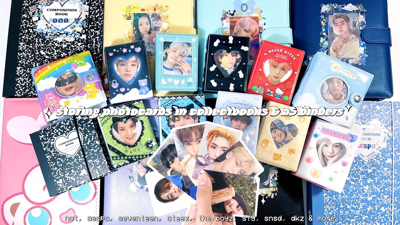organizing + storing new photocards (collect books & a5 binders edition~) ✮ my mini collections !