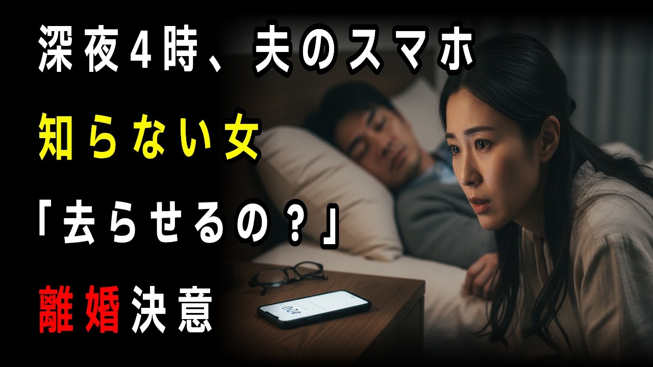 【夫のスマホに知らない女】深夜4時の一通で崩れた10年、私は離婚を決意した