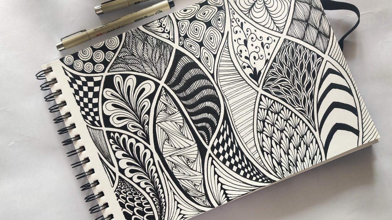 Zentangle art || Doodle patterns || Zen-doodle