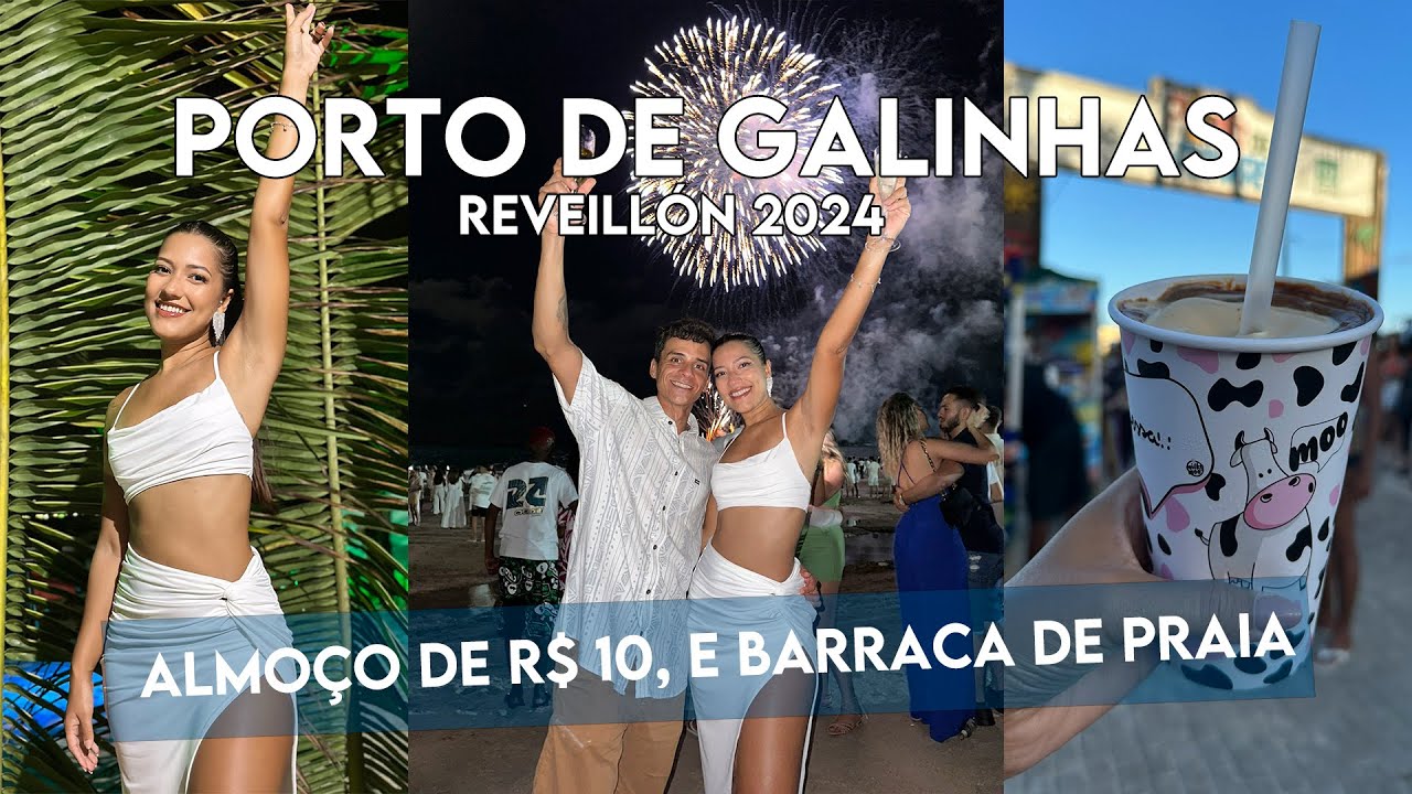 Vlog: ANO NOVO EM PORTO DE GALINHAS, BARRACA DE PRAIA, ALMOÇO DE R$ 10,00, RECEBEMOS VISITA
