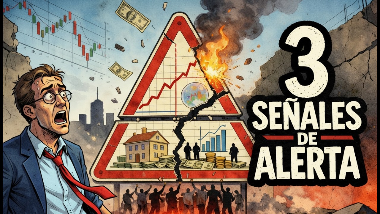 Las 3 SEÑALES que SIEMPRE aparecen antes de una CRISIS ECONÓMICA