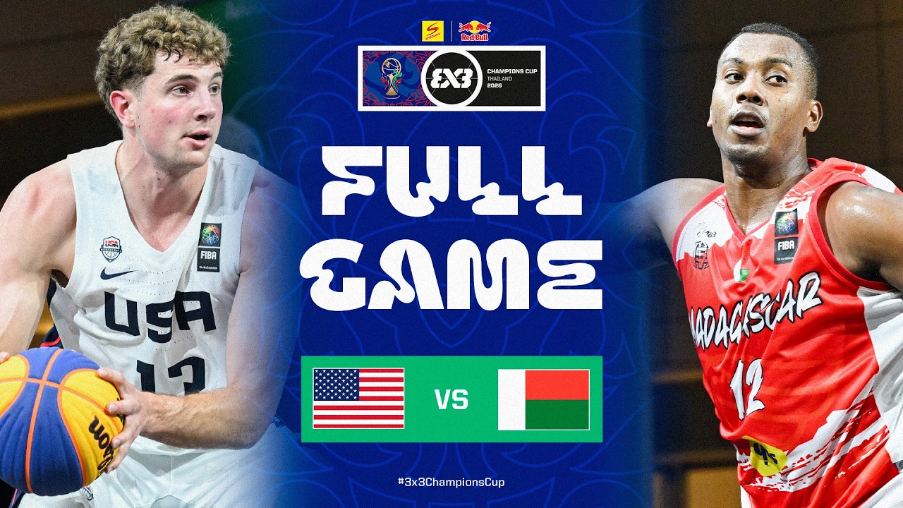 🇺🇸 США против Мадагаскара 🇲🇬 | Спонсор FIBA ​​3x3 | Кубок чемпионов Red Bull 2026 | Полная запись...