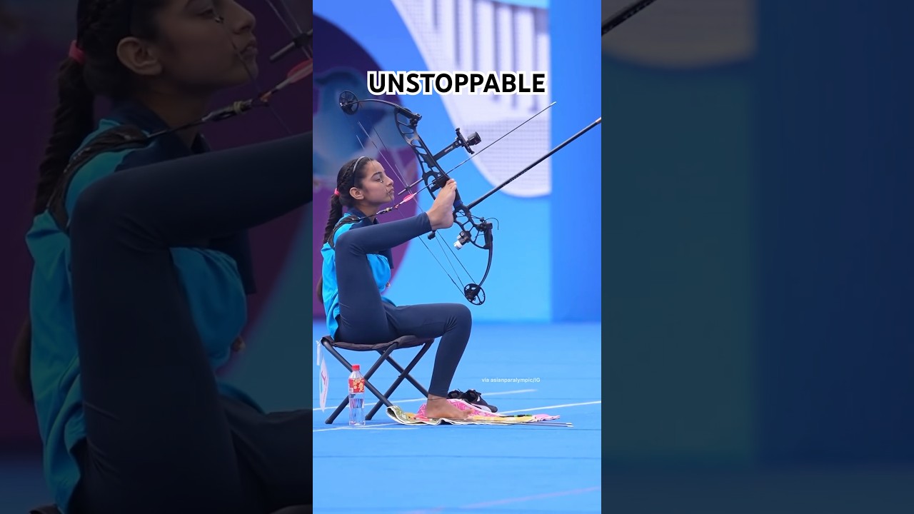 16-year-old gold medalist Sheetal Devi is UNSTOPPABLE. (asianparalympic/IG) 