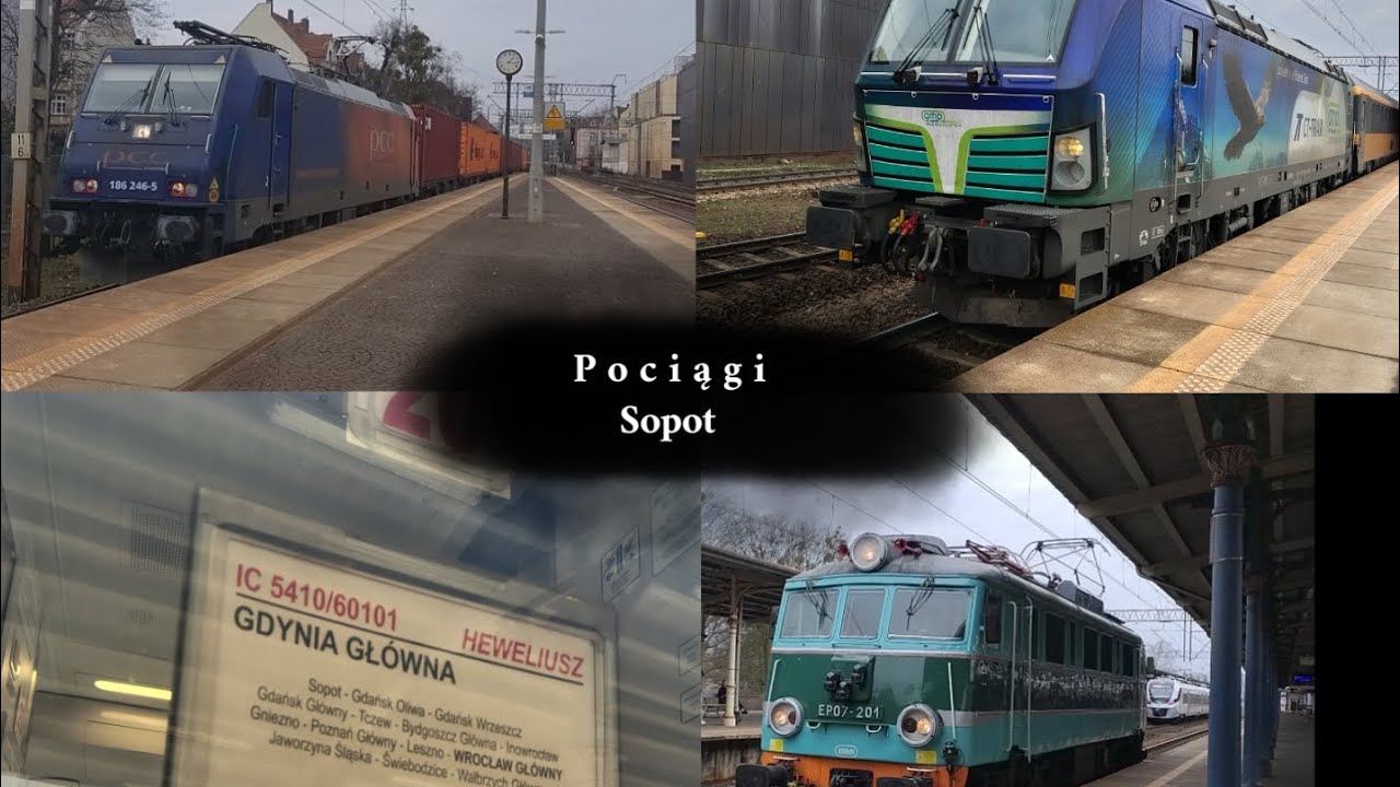 Pociągi Sopot • 17.03.2026r. • #polska #train #trainspotting #railway #pkp #sopot 