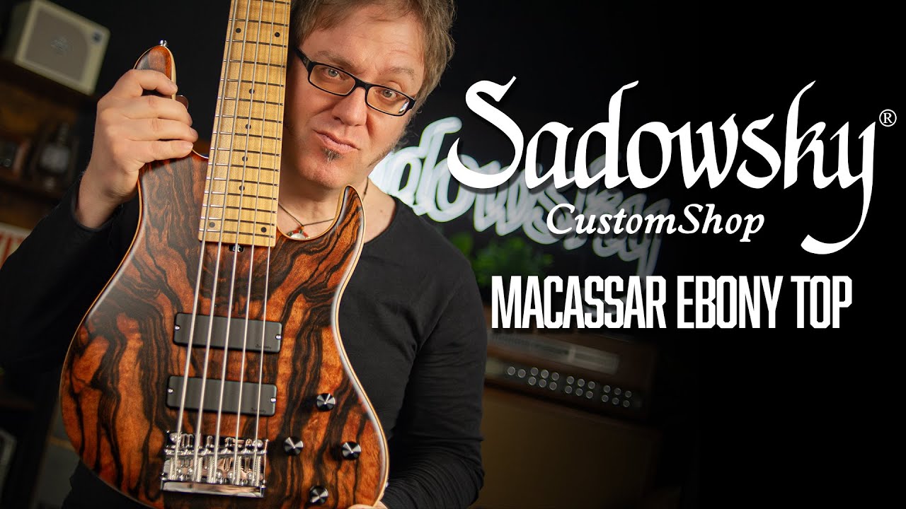 AN EBONY TOP?! Watch this amazing custom made bass! | Sadowsky Germany