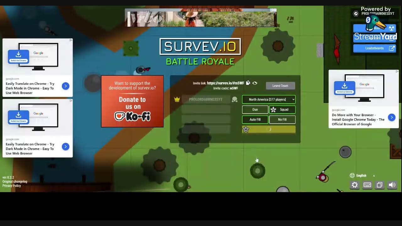 PLAYING THE NEW SURVEV.IO GAMEMODE WITH VIEWERS