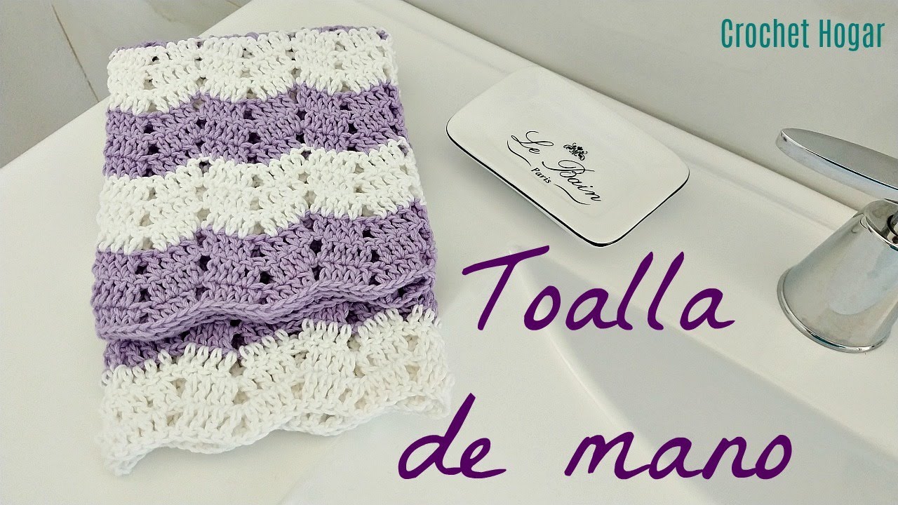Crochet | Cómo tejer Toalla de mano