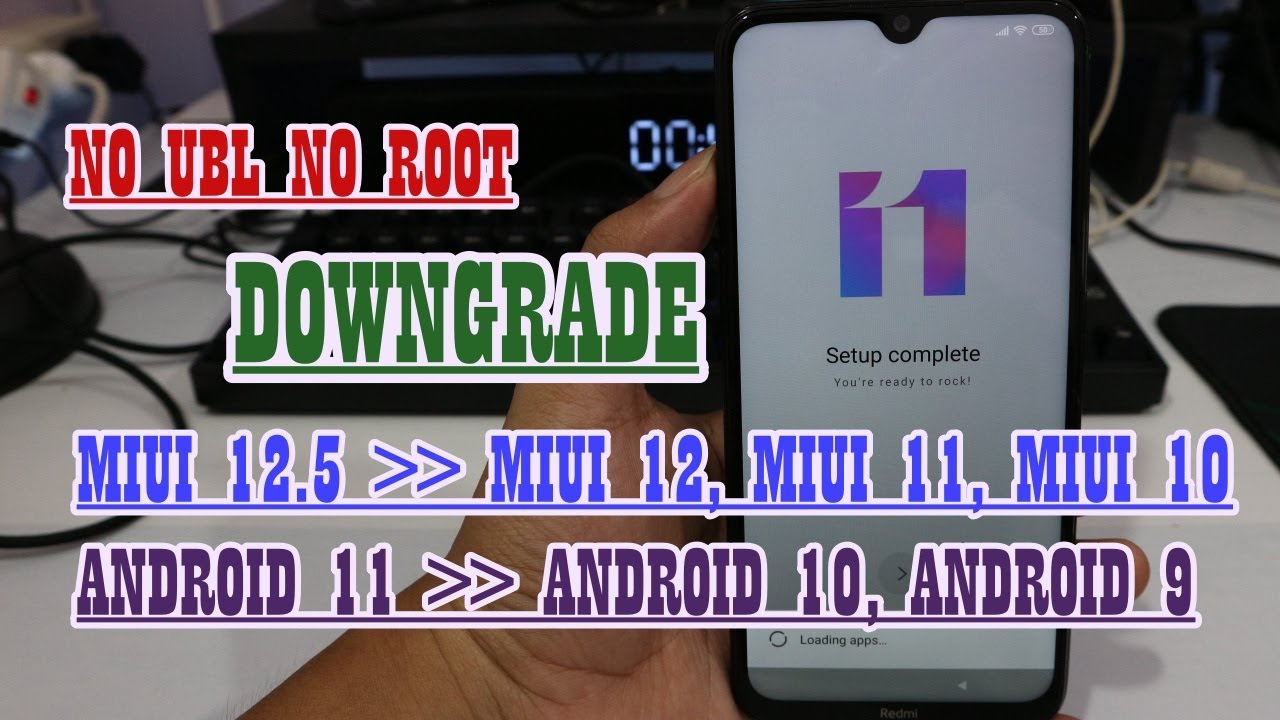 No UBL No Root Cara Downgrade MIUI 12.5 ke MIUI 12/MIUI 11/MIUI 10 Tested Redmi Note 8