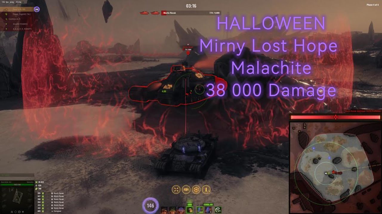 Mirny: Lost Hope 2023 || Nightmare Difficulty || Malachite (T 54 ) World Of Tanks Halloween Event