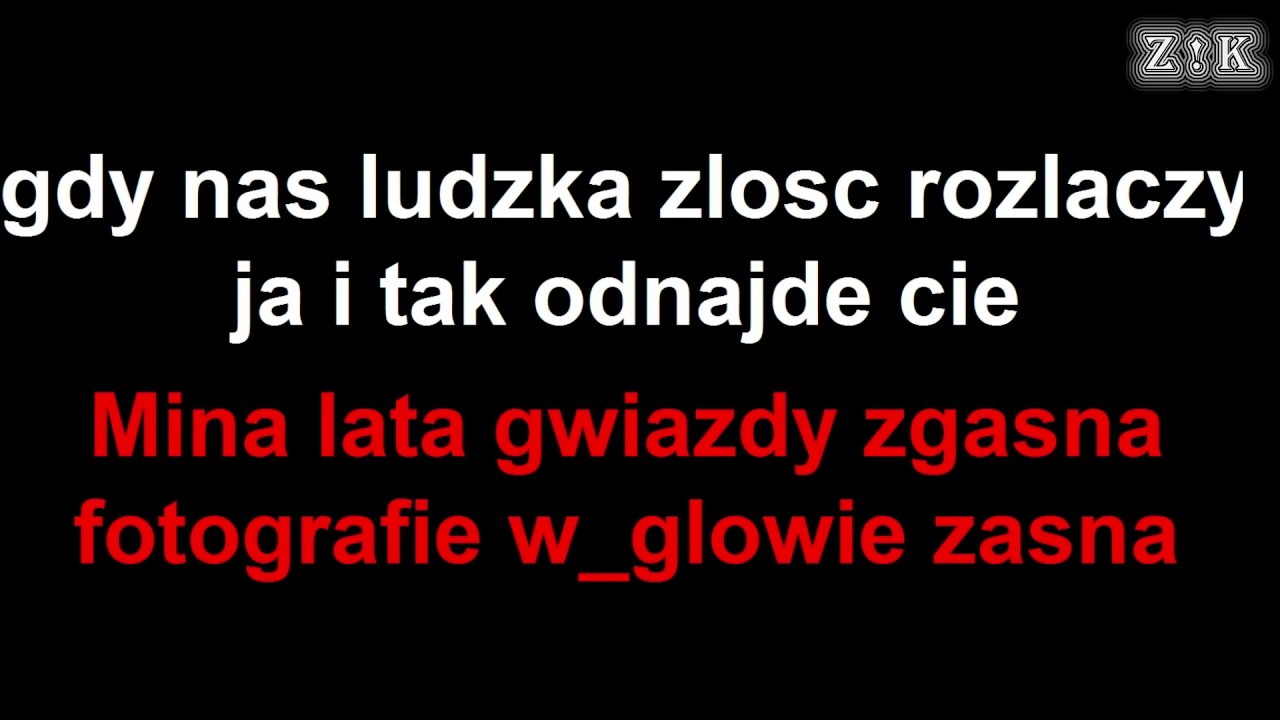 ♫♪♫♪ Seweryn Krajewski - Czekasz na tę jedną chwilę - karaoke (bez linii melodycznej)