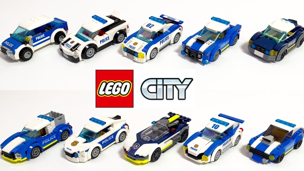 Top 10 Coolest LEGO City Police Cars - LEGO speed build