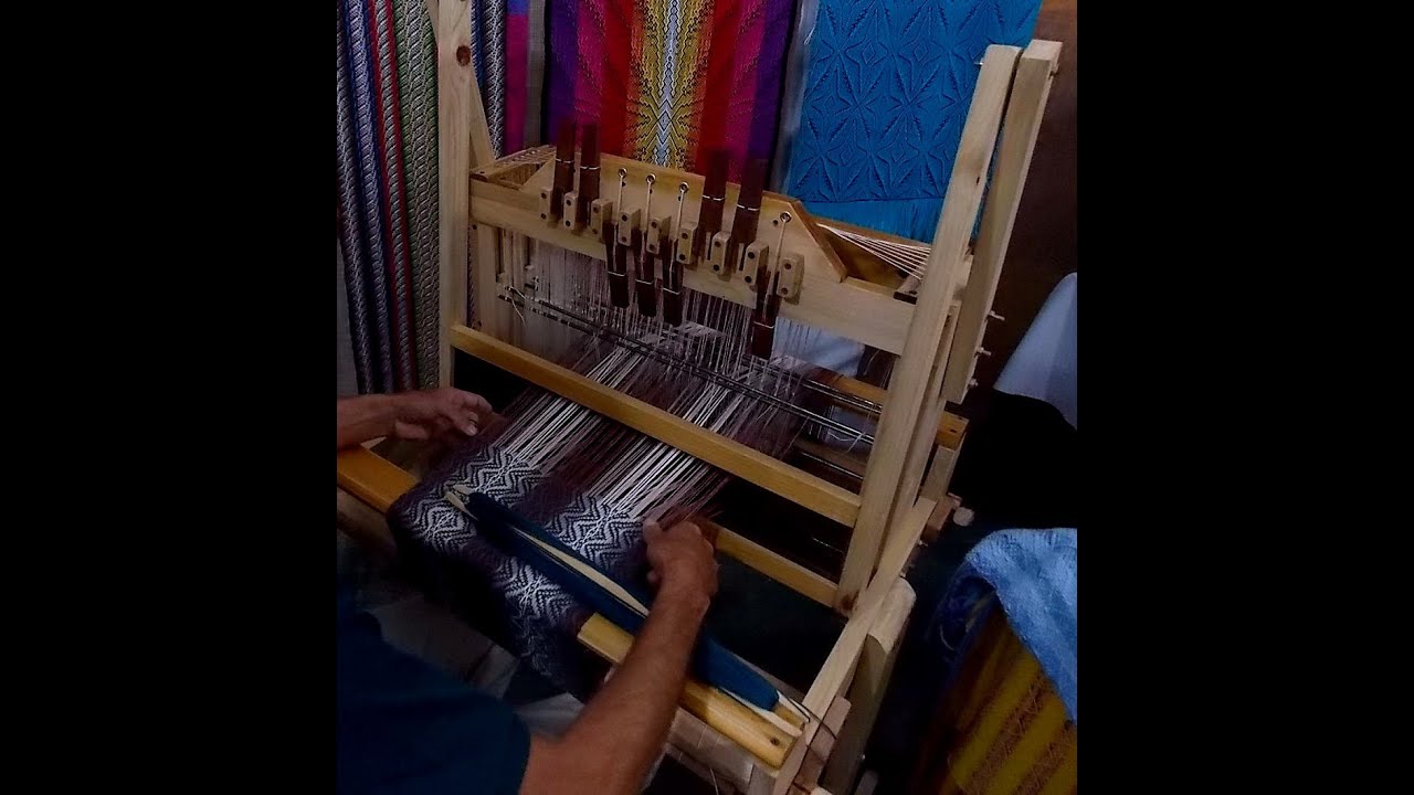 tejidos en telar de cuadros