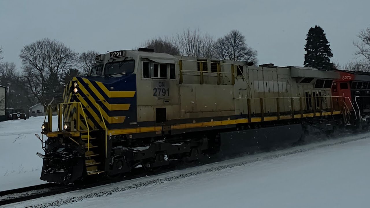Canadian national westbound Z149 2791+3275 Bancroft Michigan January 28 2026