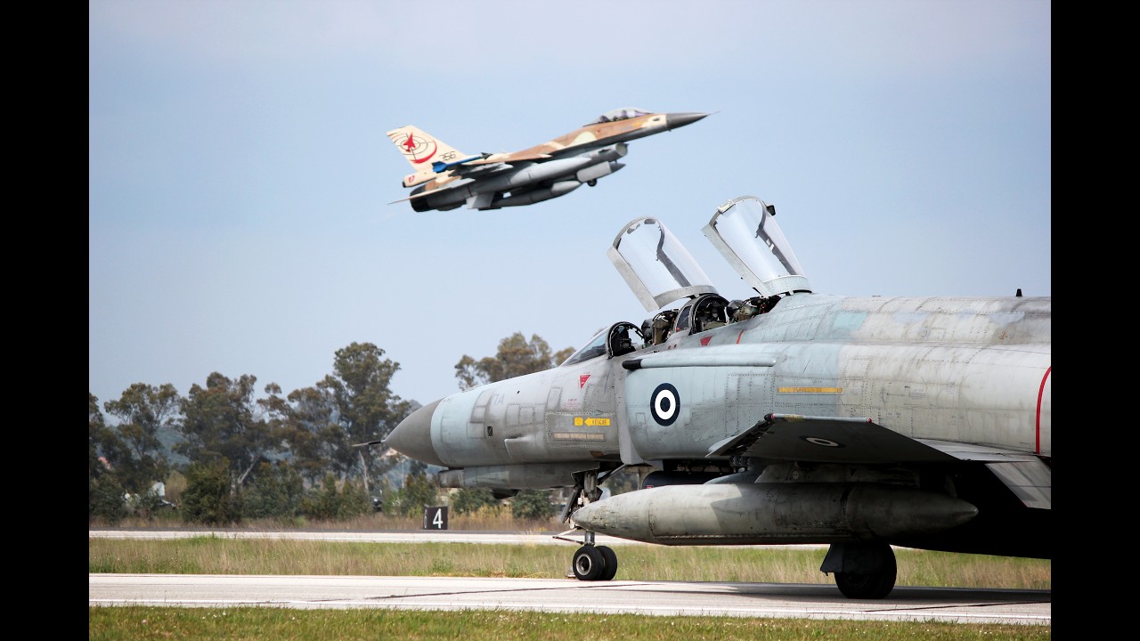 👻 4+ mins of HAF F-4E Phantom II during Iniochos 2025 Exercise 