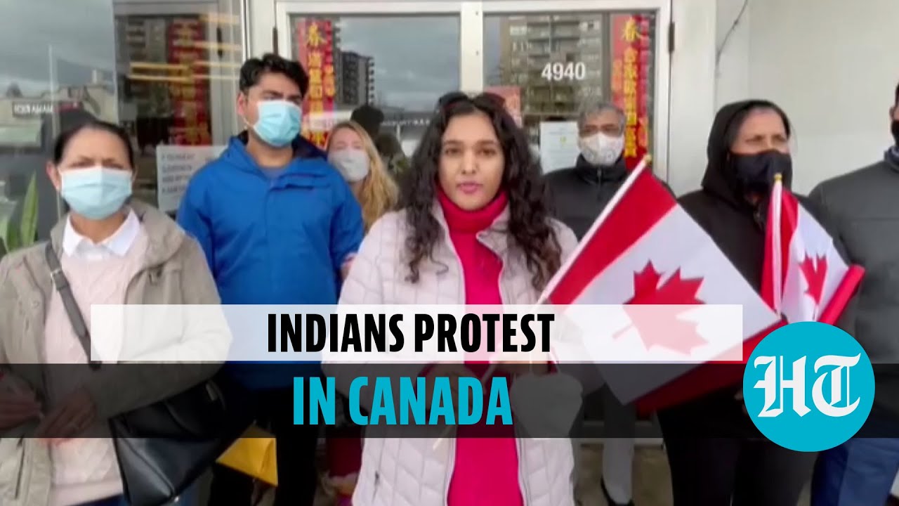 Protests in Canada against attack on Hindus allegedly by Khalistani elements