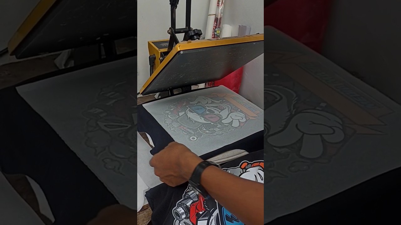 tutorial sablon thailook full warna  #sablon #sabloncustom #printing #sablonindonesia #screen