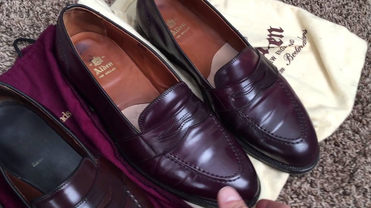 Shell Cordovan Penny loafer comparison - Allen Edmonds vs Alden