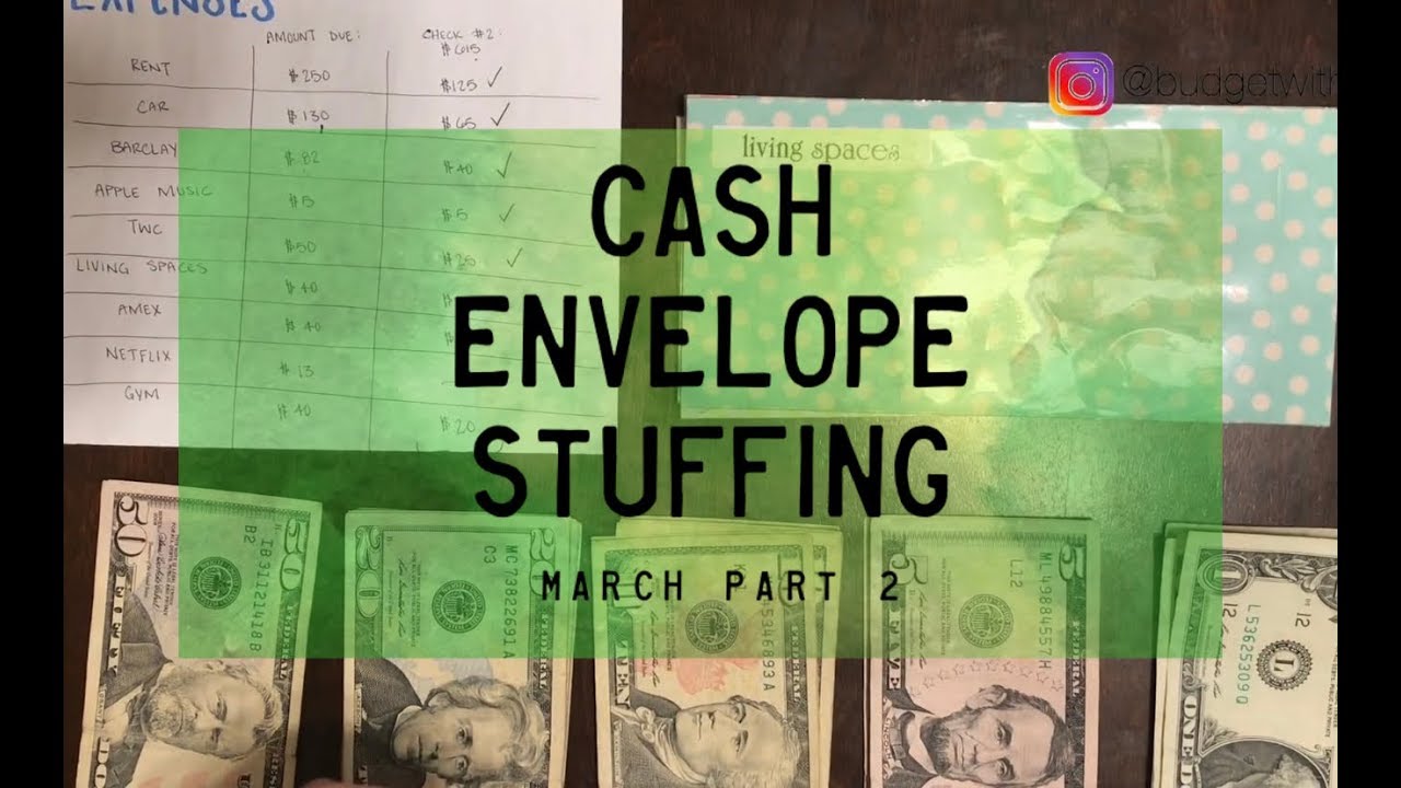 Cash Envelope Stuffing, March pt. 2 & GIVEAWAY | Dave Ramsey Inspired | BudgetwithBri