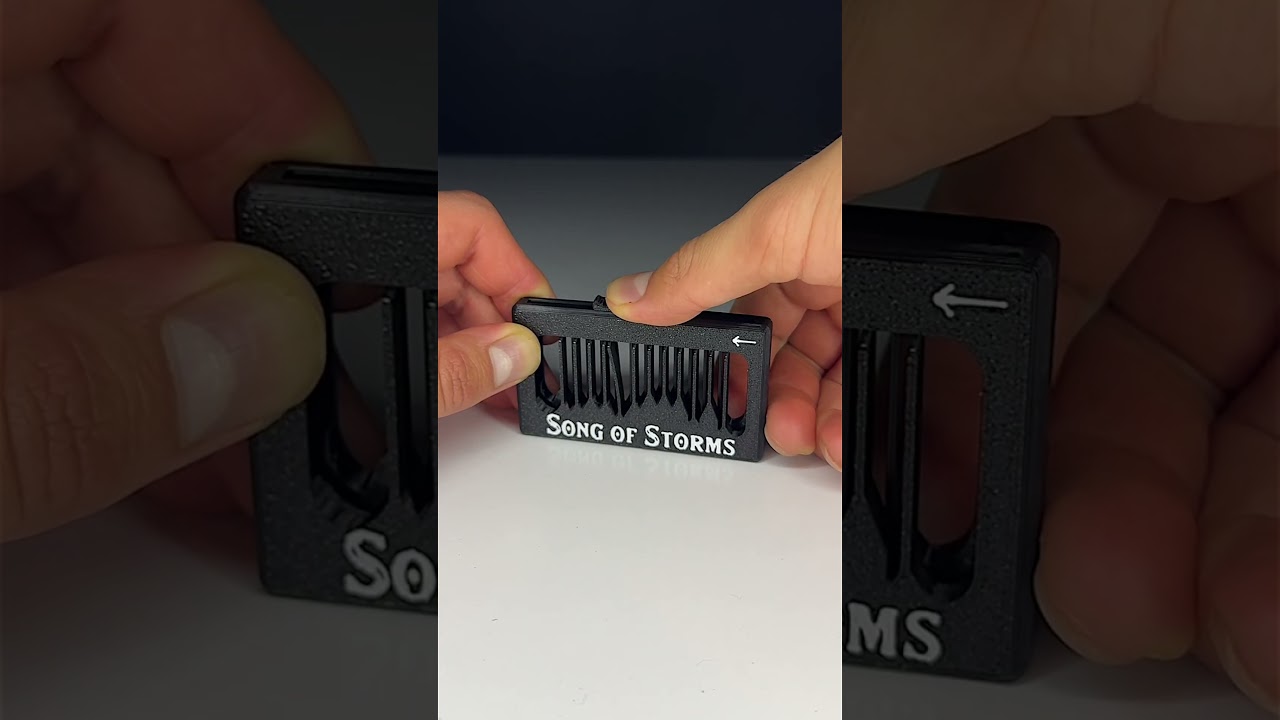 3D Printed Zelda Song of Storms Musical Fidget