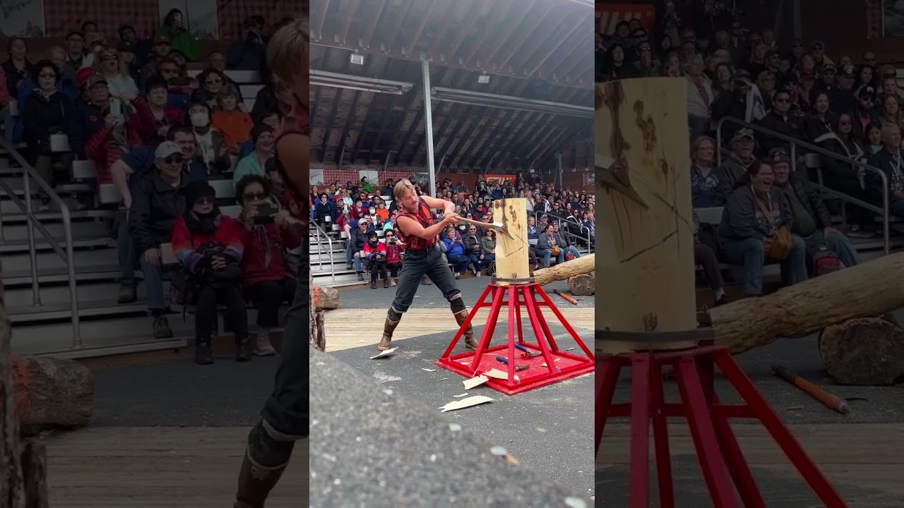 Lumberjack competition in Alaska