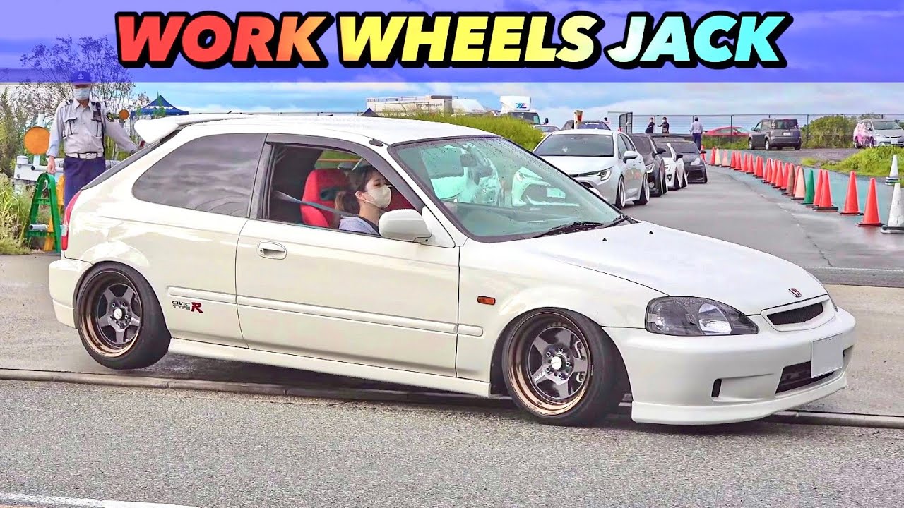 女性オーナーの格好良いシビック タイプR‼️【搬出②】WORK WHEELS JACK