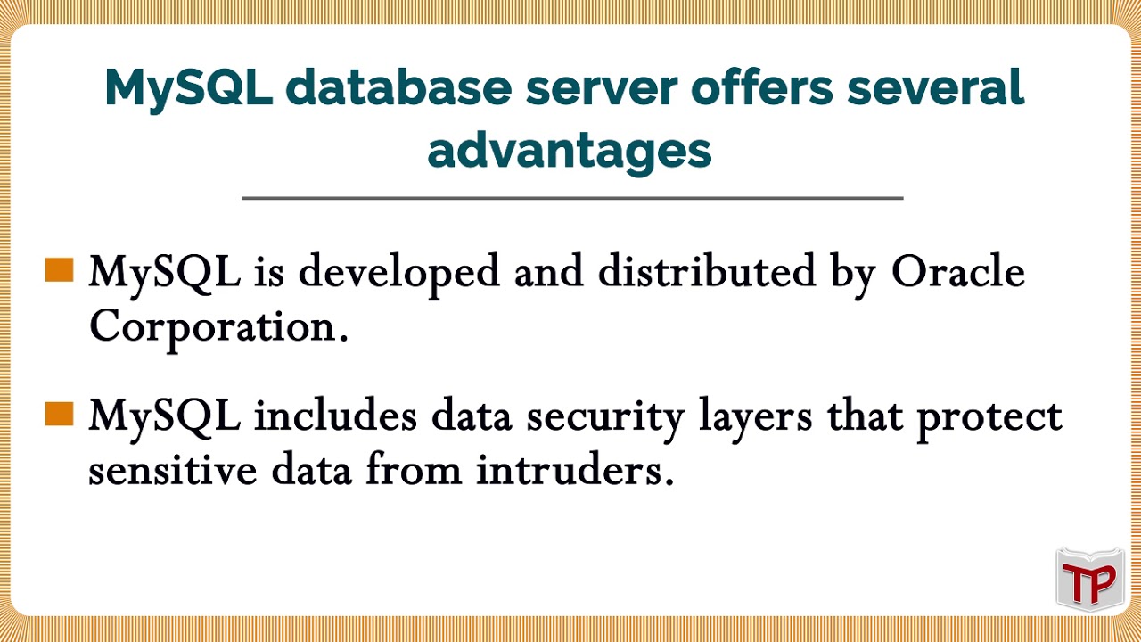 Advantages of using mysql