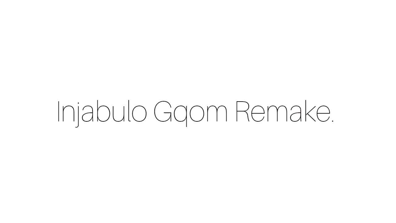 Injabulo Gqom Remix. #subscribe #like
