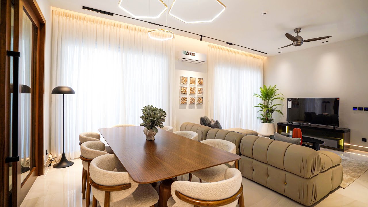 Live in LUXURY : Fully Furnished 10 Marla House Near Dolmen Mall Lahore | 4 Bedrooms of Elegance