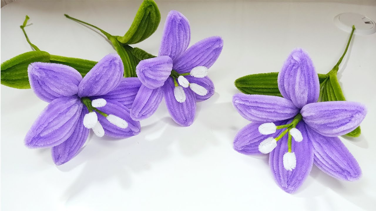DIY | How to make Lily pipe cleaner flower | Easy Tutorial